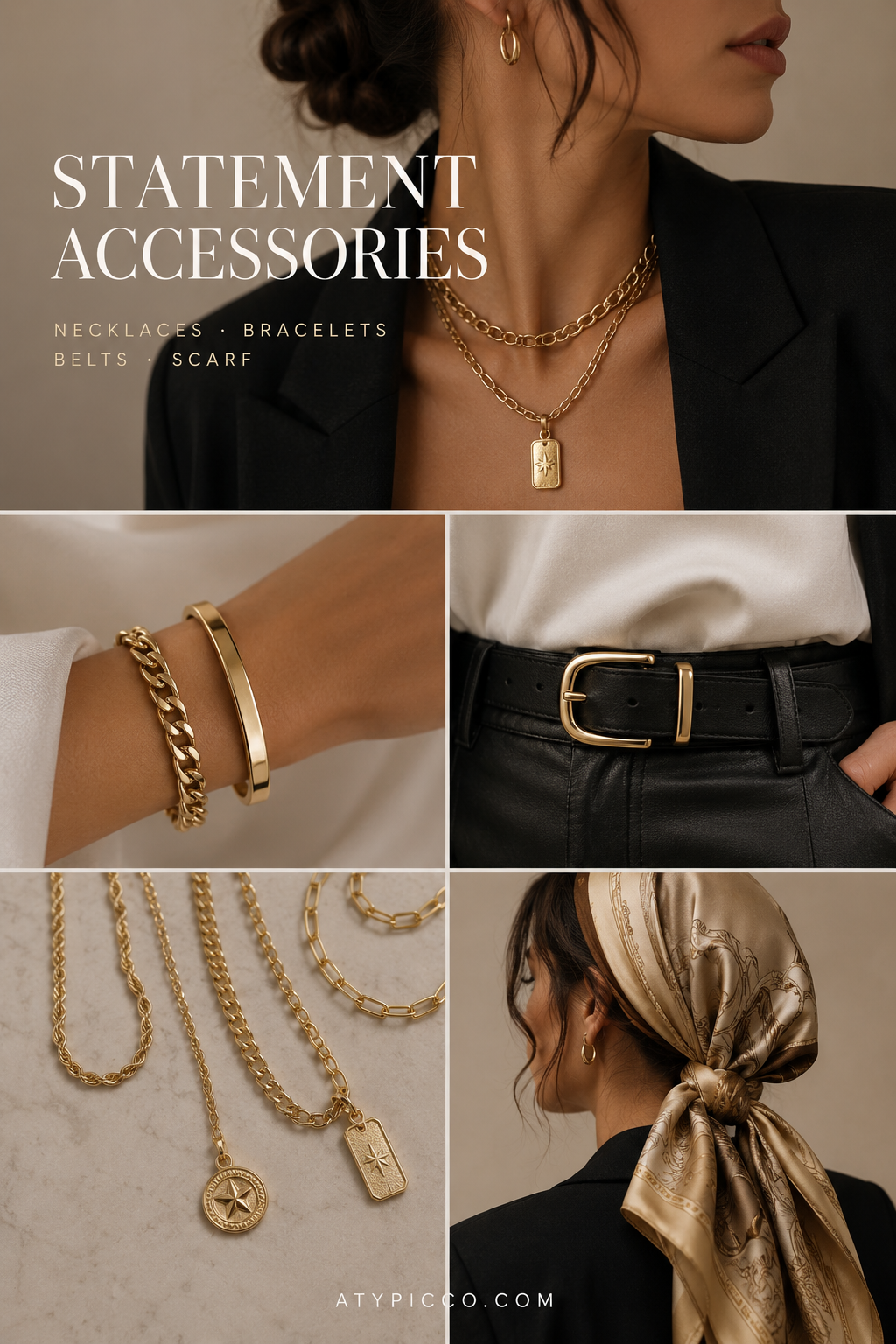 Statement Accessories (Necklaces, Belts, Scarves) - Women
