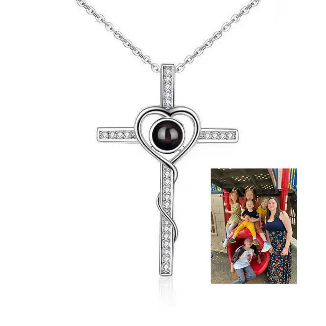 Heart Cross Necklace