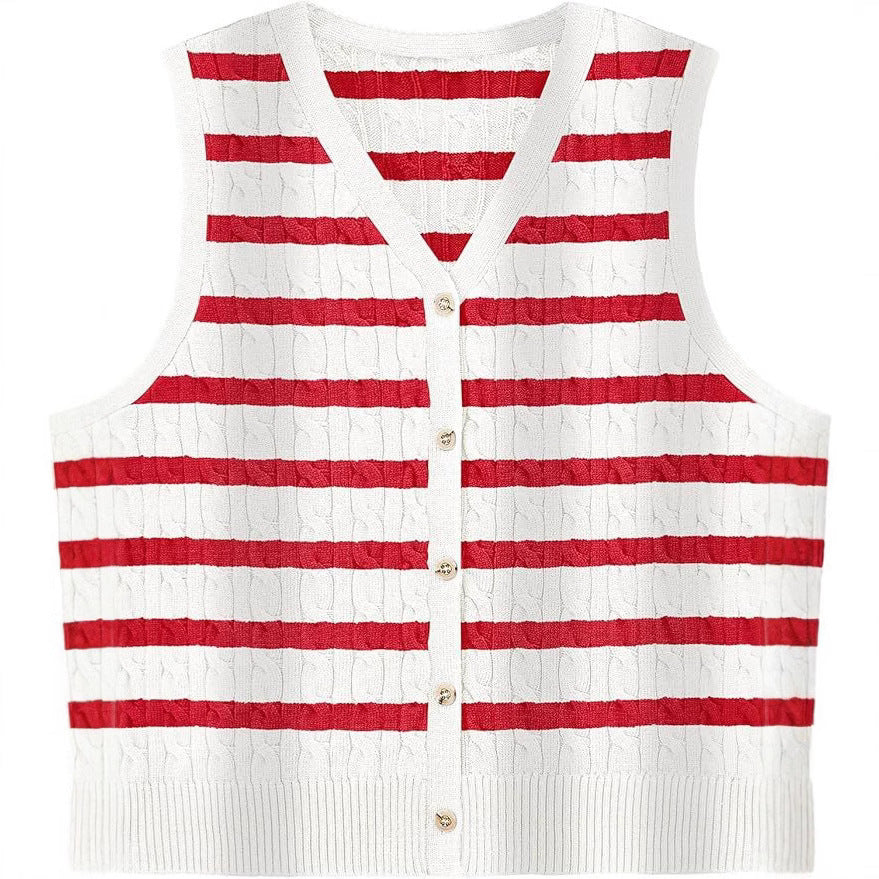 Twist & Layer Knit Vest