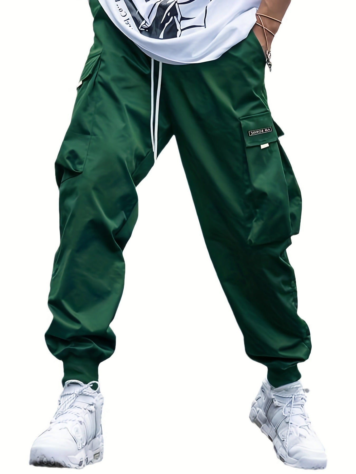 Drawstring Multi-Pocket Cargo Pants