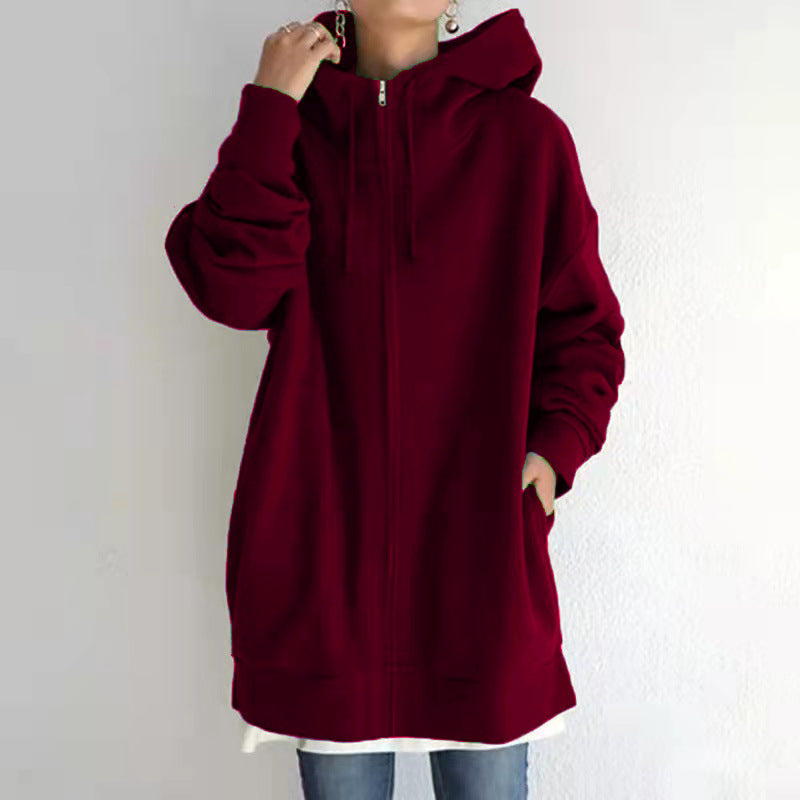Fuzzy Zip-Up Hoodie