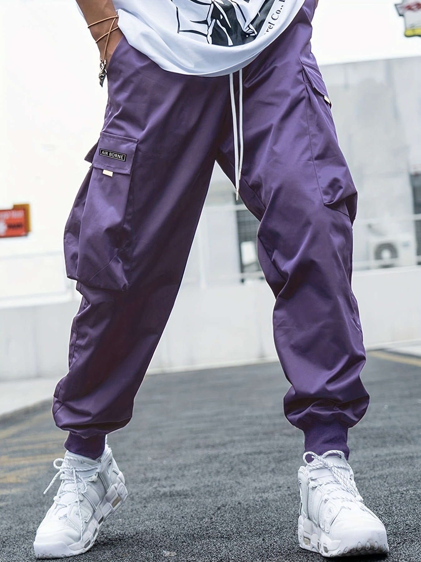 Drawstring Multi-Pocket Cargo Pants