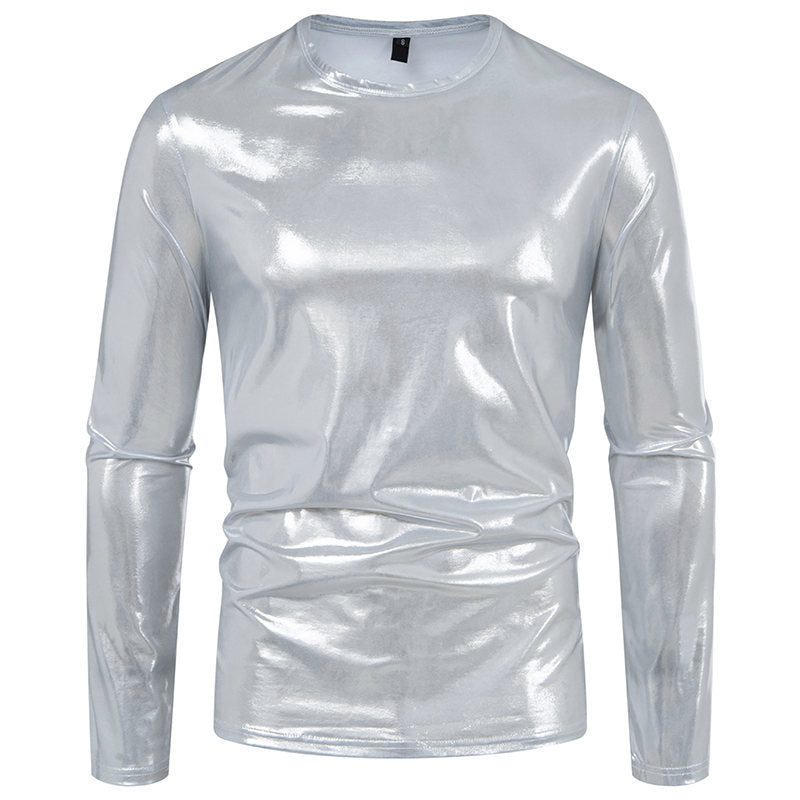 Long-Sleeve Glossy T-Shirt