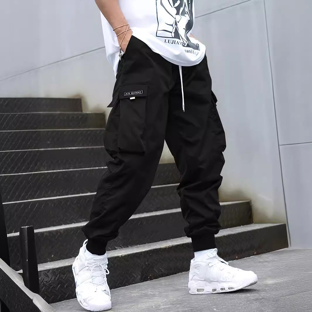 Drawstring Multi-Pocket Cargo Pants