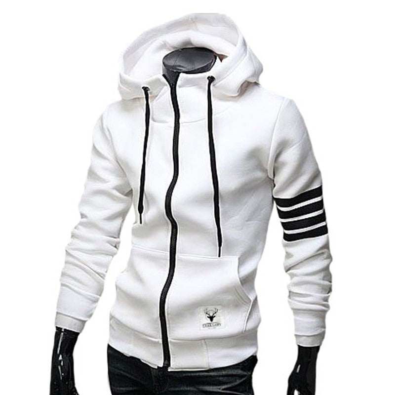 Slim Fit Hooded Zip Sweatshirt