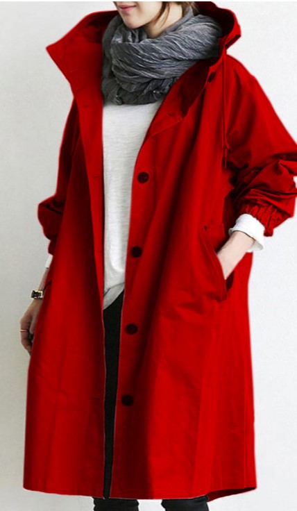 Urban Breeze Oversized Windbreaker Coat