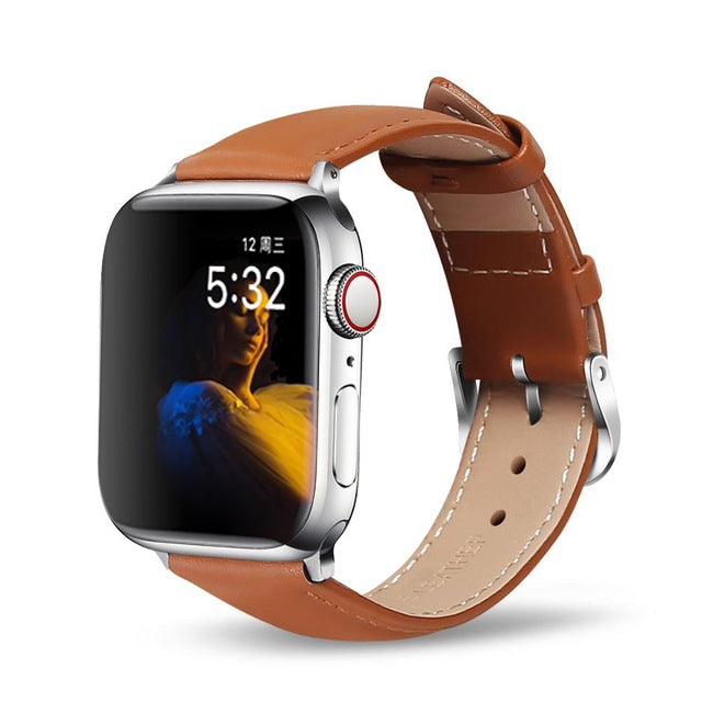Genuine Leather Pin Buckle Belt