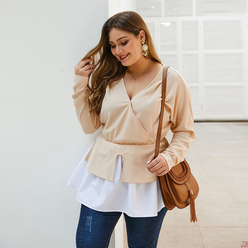 Oversized T-Shirt with Contrast Stitching