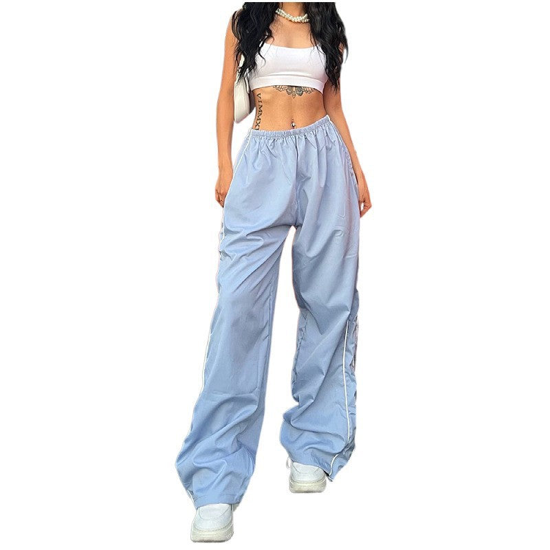 Street Style Ankle-Tied Trousers