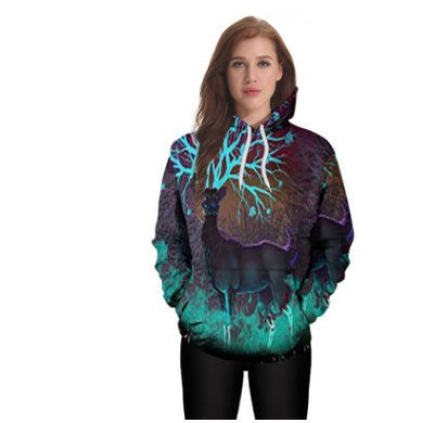 Psychedelic Deer 3D Hoodie