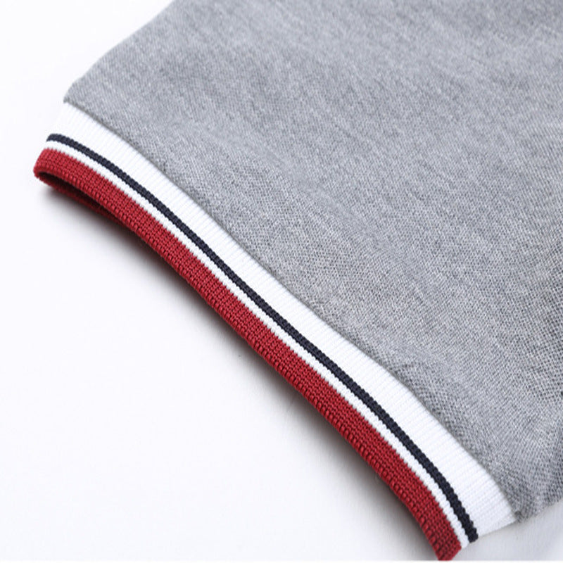 Lapel Collar Short Sleeve T-Shirt