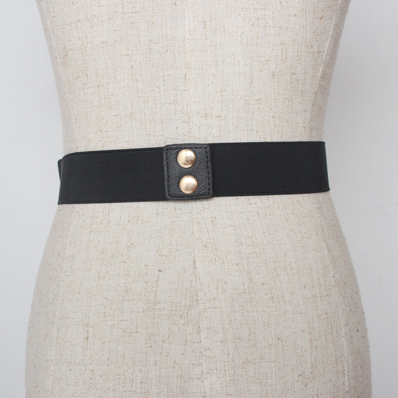 Black Multi-Layer Iron Chain Belt