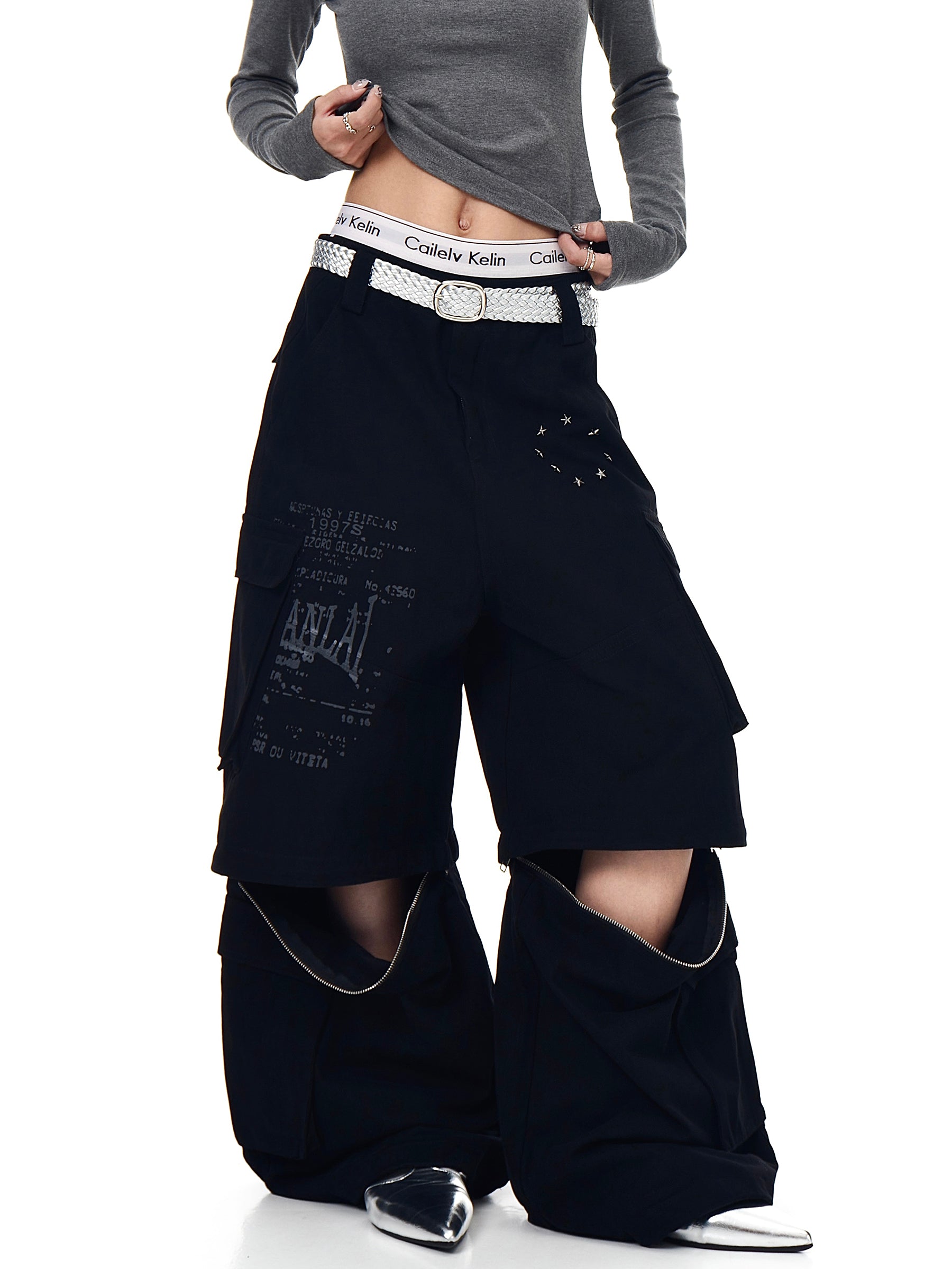 Removable Multi-Pocket Cargo Pants