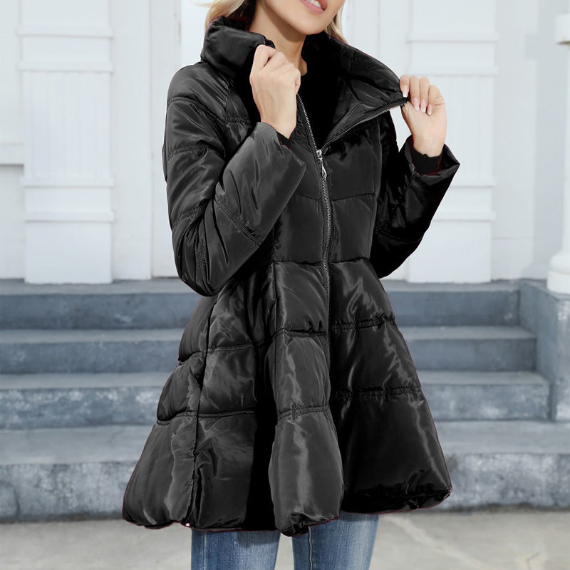 Winter Sculpted Big-Skirt Coat