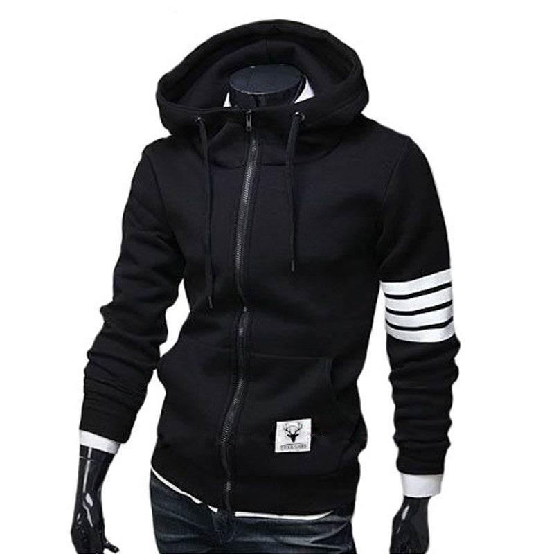 Slim Fit Hooded Zip Sweatshirt