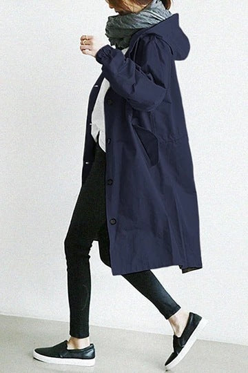 Urban Breeze Oversized Windbreaker Coat