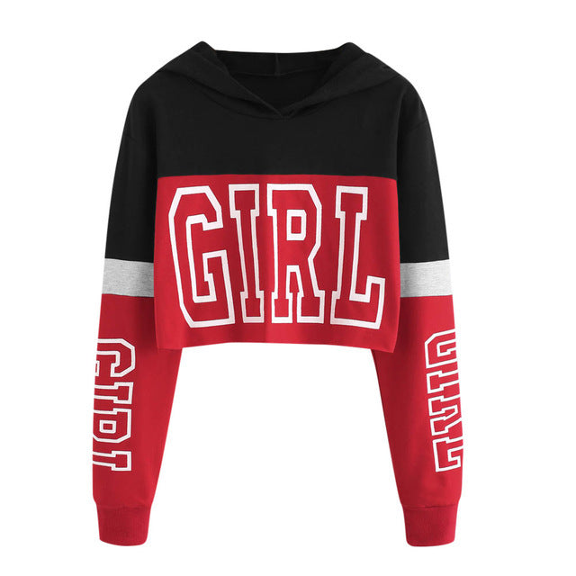 Patchwork Crop Hoodie