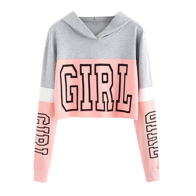 Patchwork Crop Hoodie
