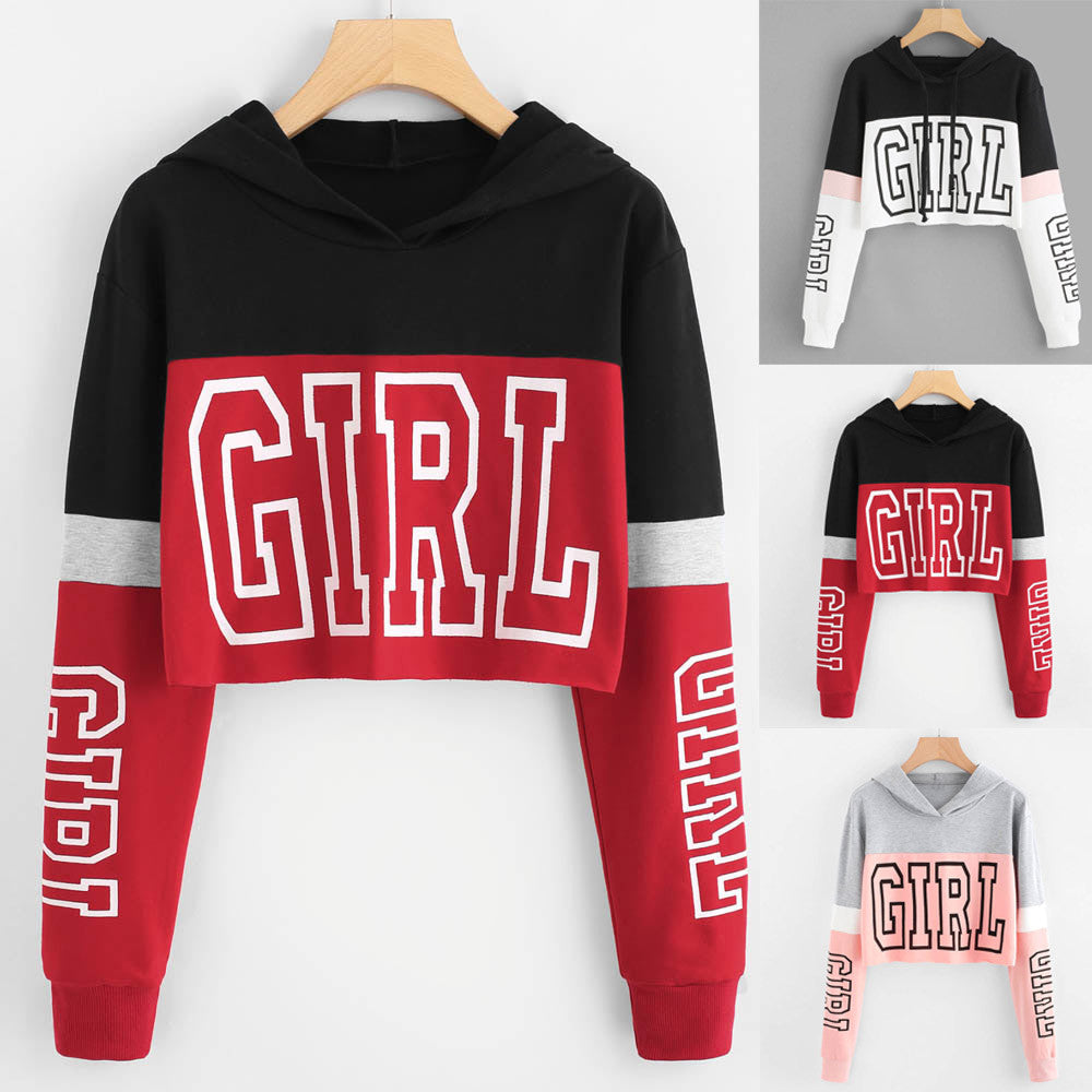 Patchwork Crop Hoodie