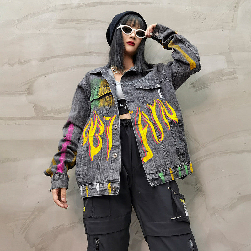 Printed Denim Jacket