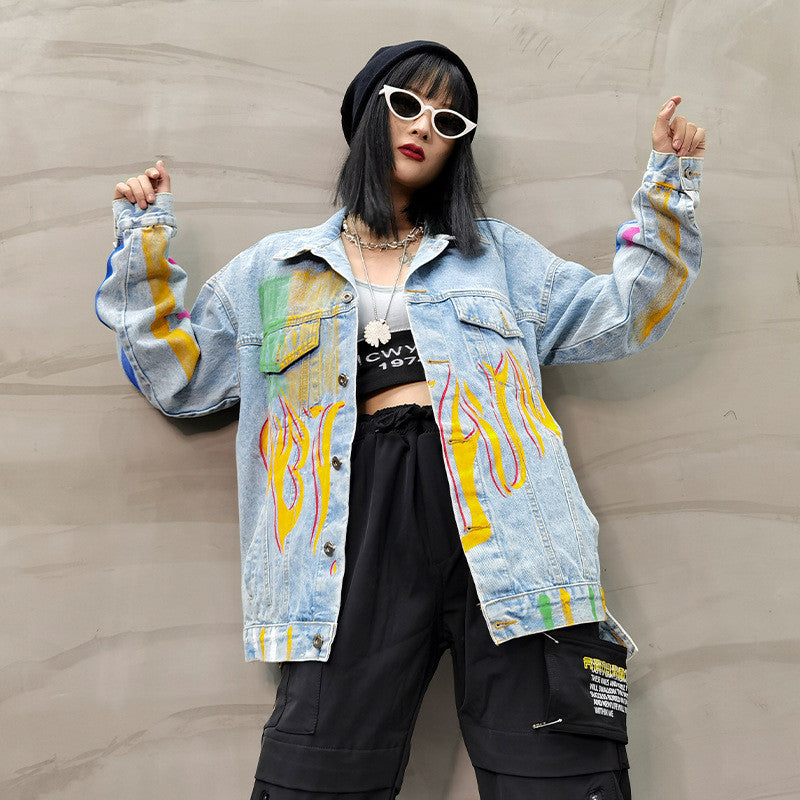 Printed Denim Jacket