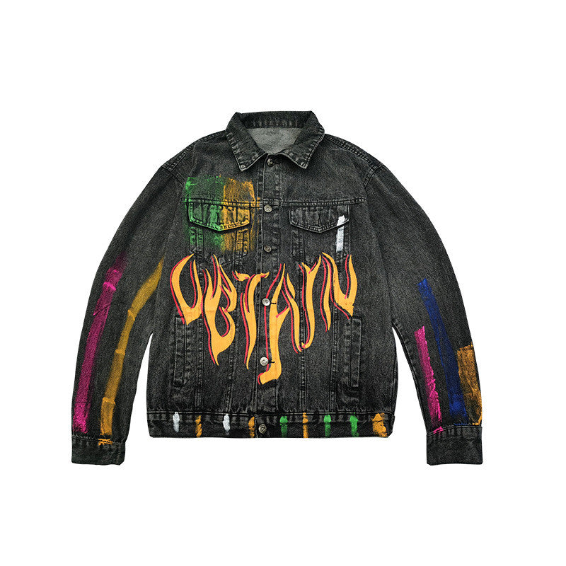 Printed Denim Jacket