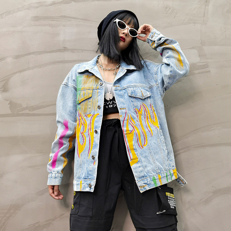 Printed Denim Jacket