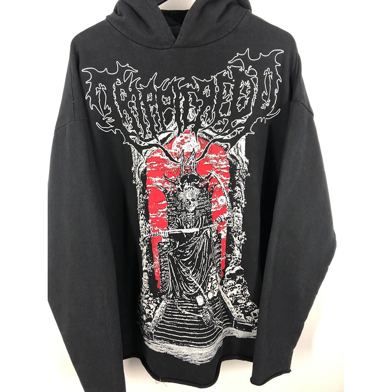 Throne of Faith Graphic Streetwear Hoodie