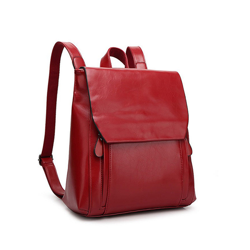 Genuine Leather Crossbody Backpack