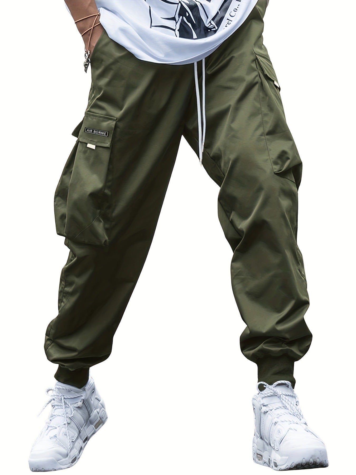 Drawstring Multi-Pocket Cargo Pants
