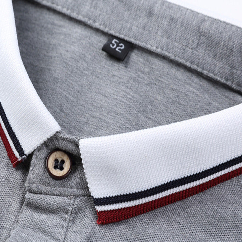 Lapel Collar Short Sleeve T-Shirt