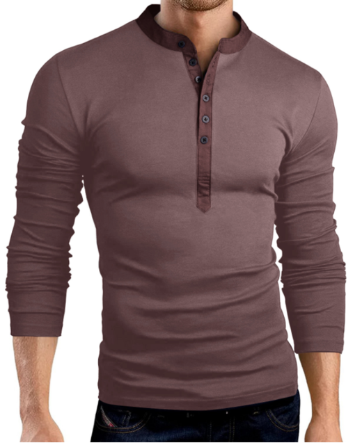 Long Sleeve V-Neck Slim Fit T-Shirt