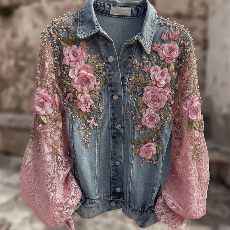 Vintage Patchwork Denim Jacket
