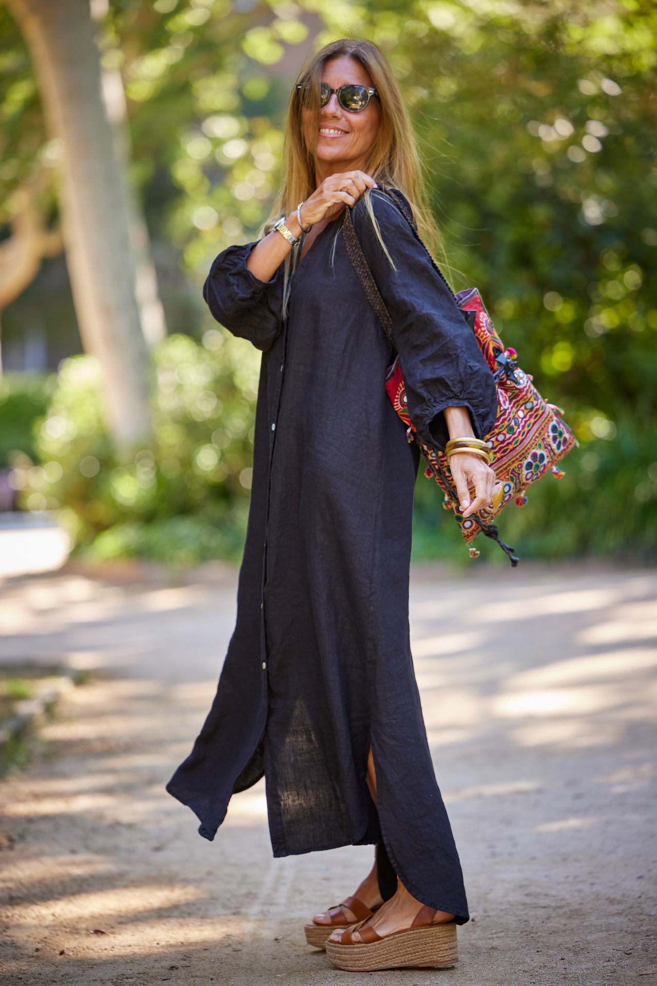Lina Cotton Linen Shirt Dress