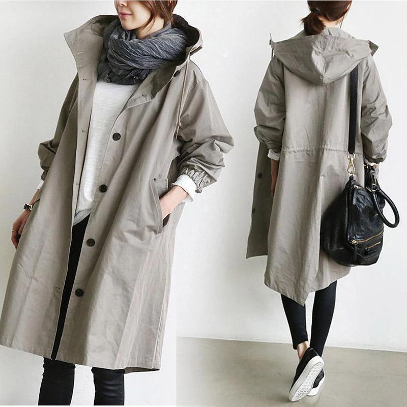 Urban Breeze Oversized Windbreaker Coat