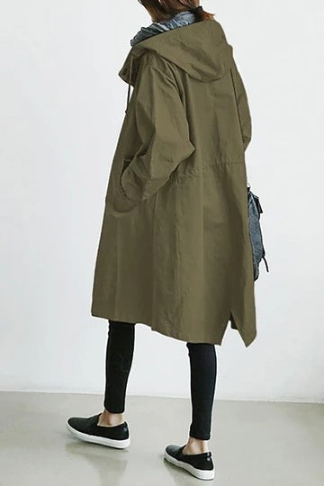 Urban Breeze Oversized Windbreaker Coat