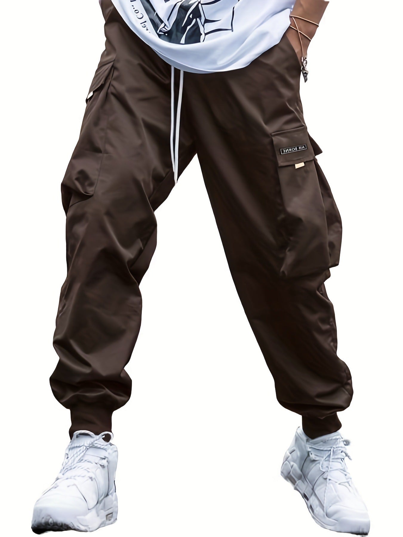 Drawstring Multi-Pocket Cargo Pants
