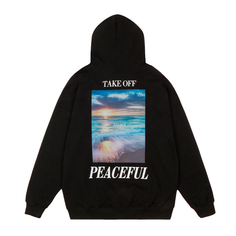 Autumn Landscape Loose Hoodie