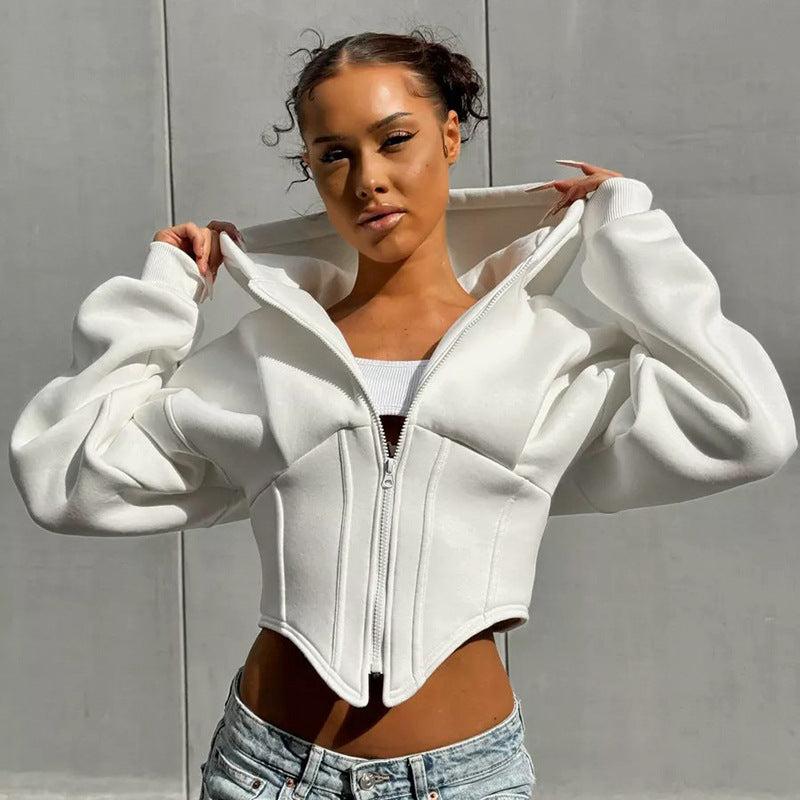 Corset Zip Hoodie