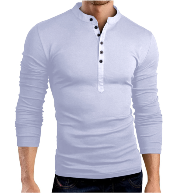 Long Sleeve V-Neck Slim Fit T-Shirt