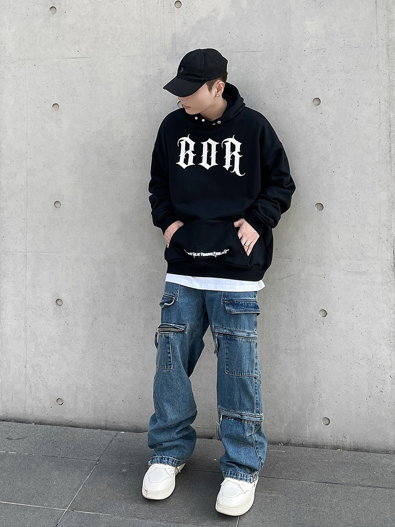 Zip-Up Cargo Jeans