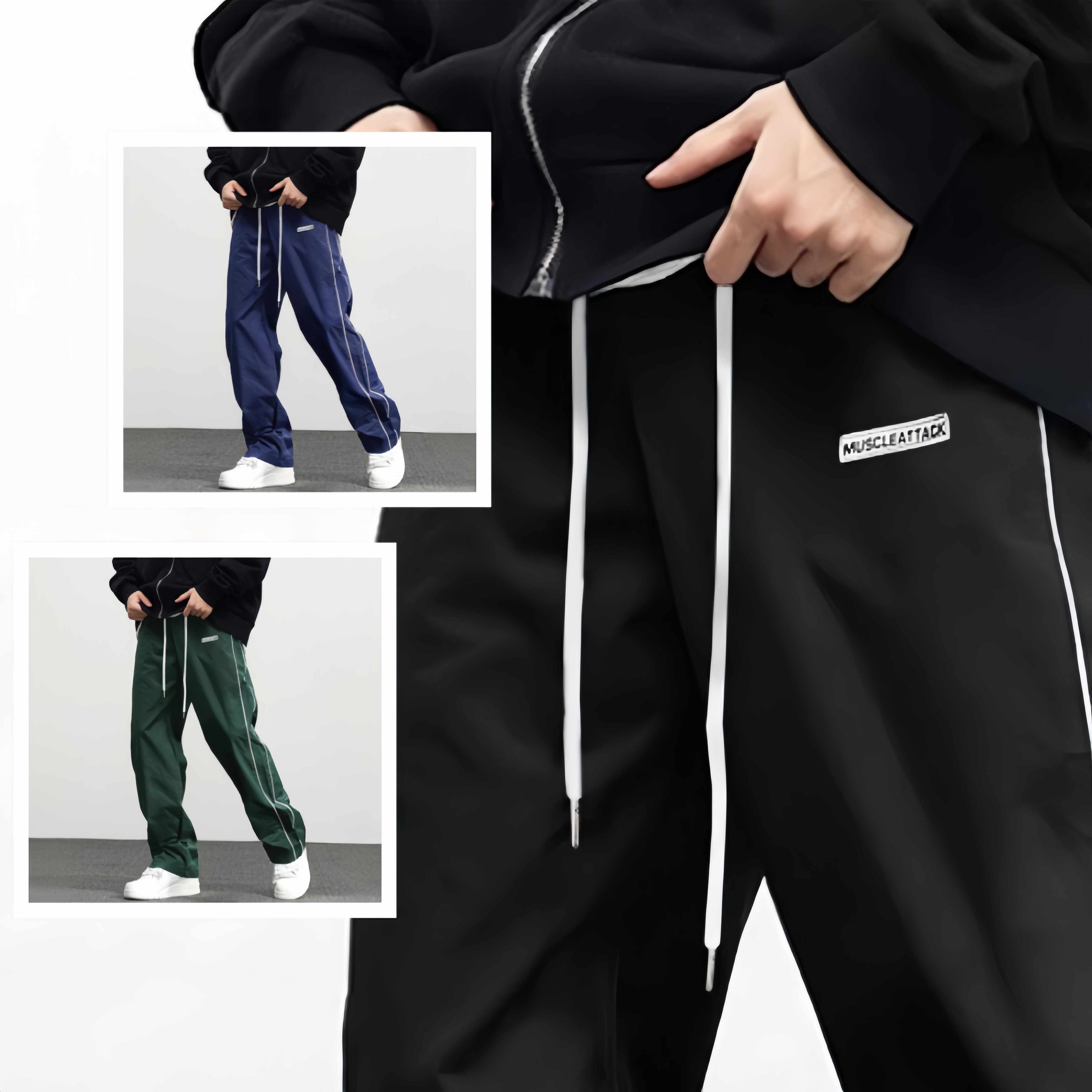 Fashion Retro Leisure Tapered Cargo Pants