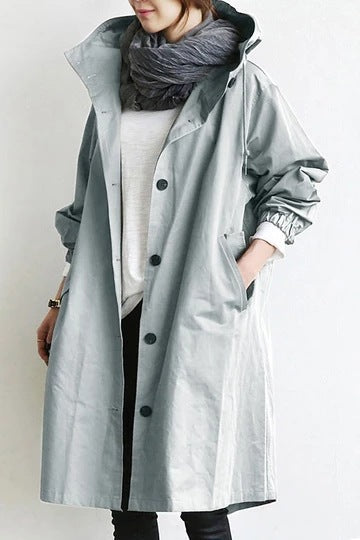 Urban Breeze Oversized Windbreaker Coat