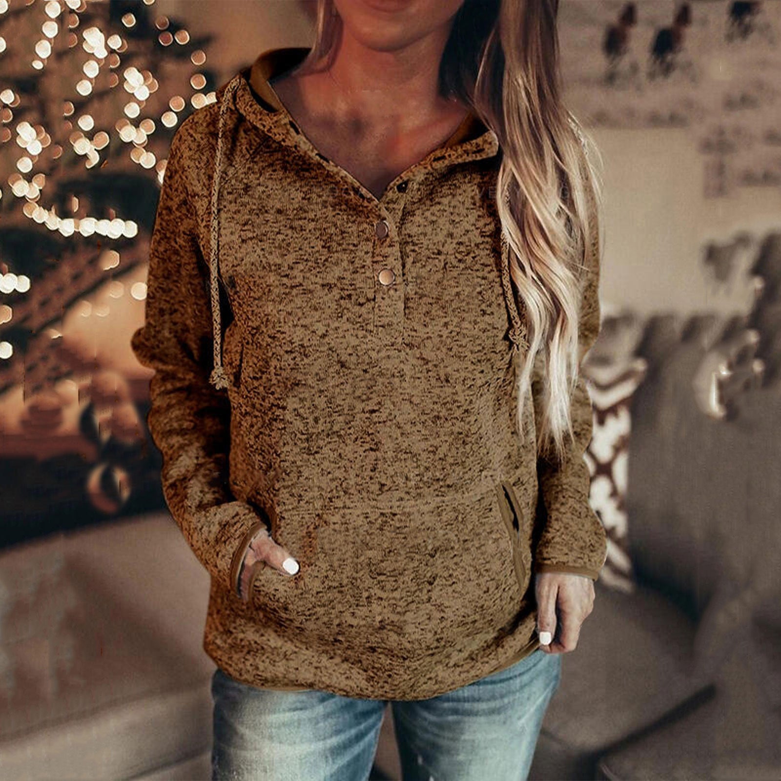 Casual Drawstring Hoodie