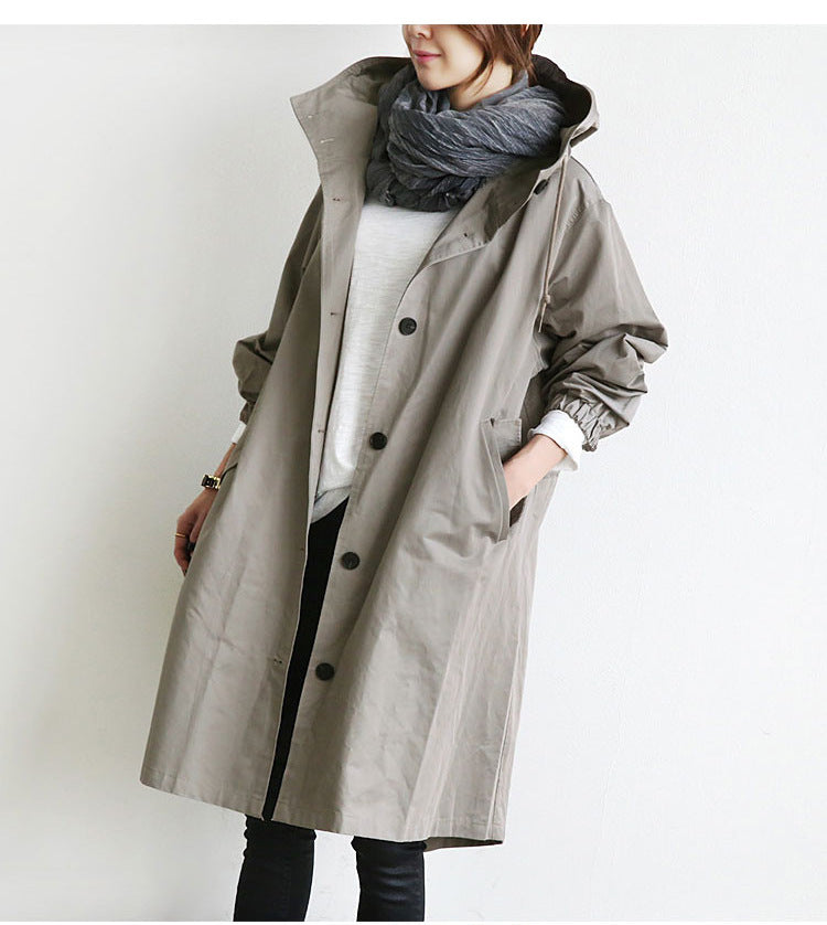 Urban Breeze Oversized Windbreaker Coat