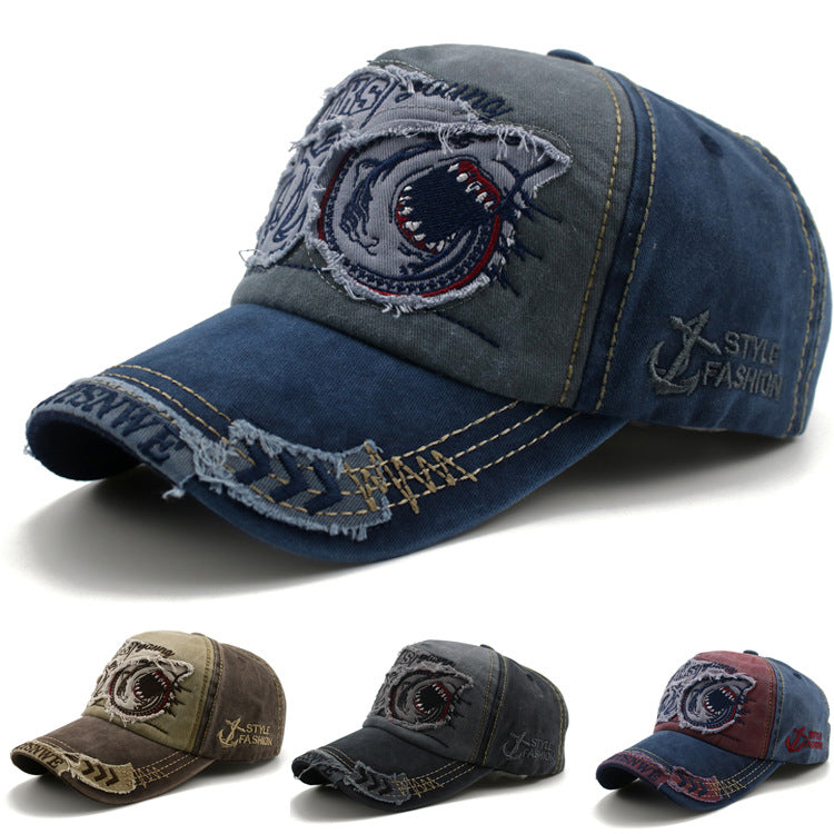 Shark Denim Cap