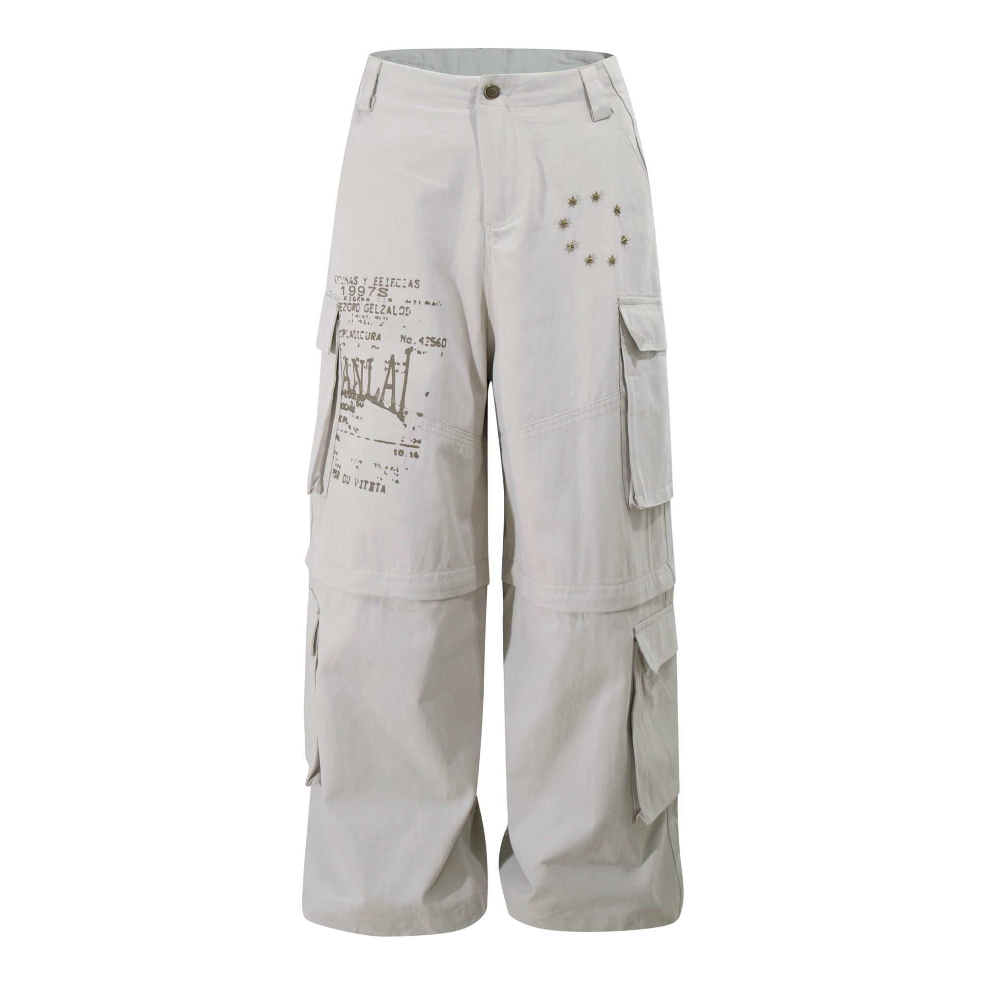 Removable Multi-Pocket Cargo Pants