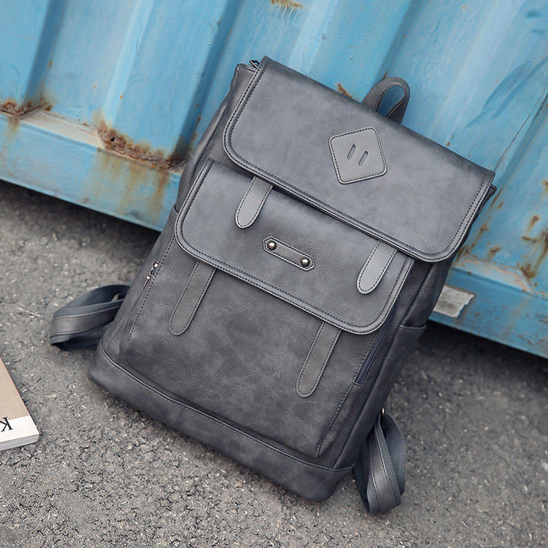 Vintage Leather Laptop Backpack
