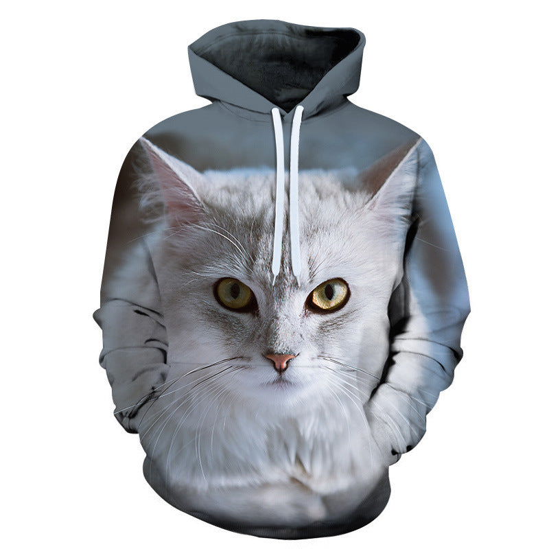 3D Cute Kitten Hoodie