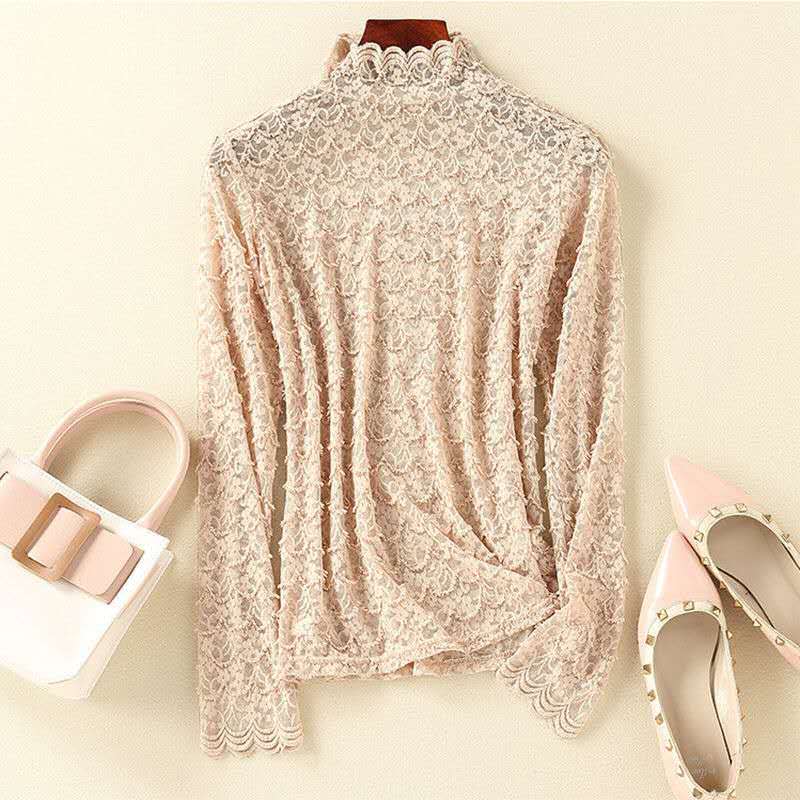 Sheer Mesh Long Sleeve Top